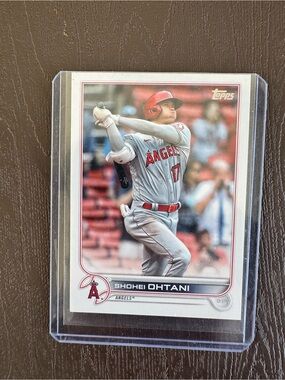 Topps Shohei Ohtani Baseball Card - White/Red